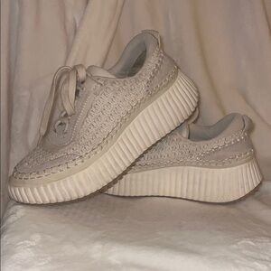 Women's Cream Sneakers